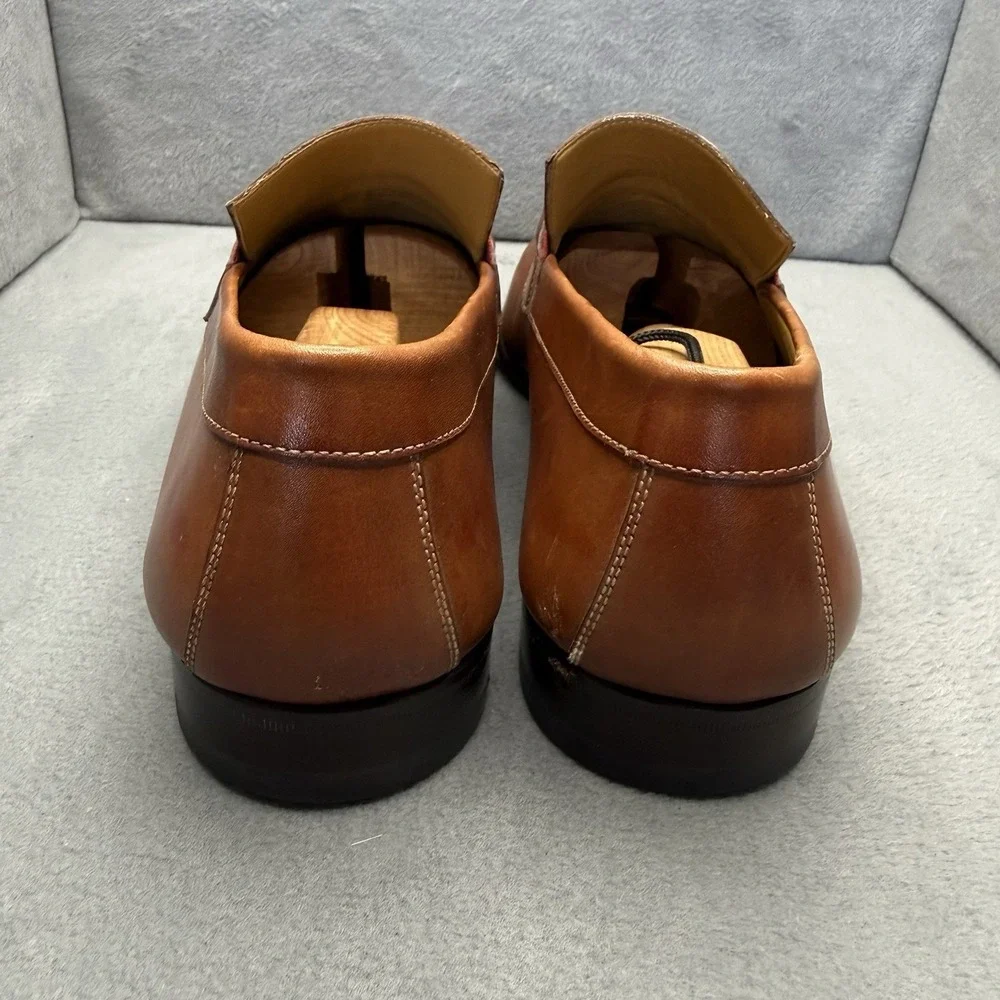 Maus & Hoffman 9406 Horsebit Loafers Men's 10 M Brown Leather Made Spain
